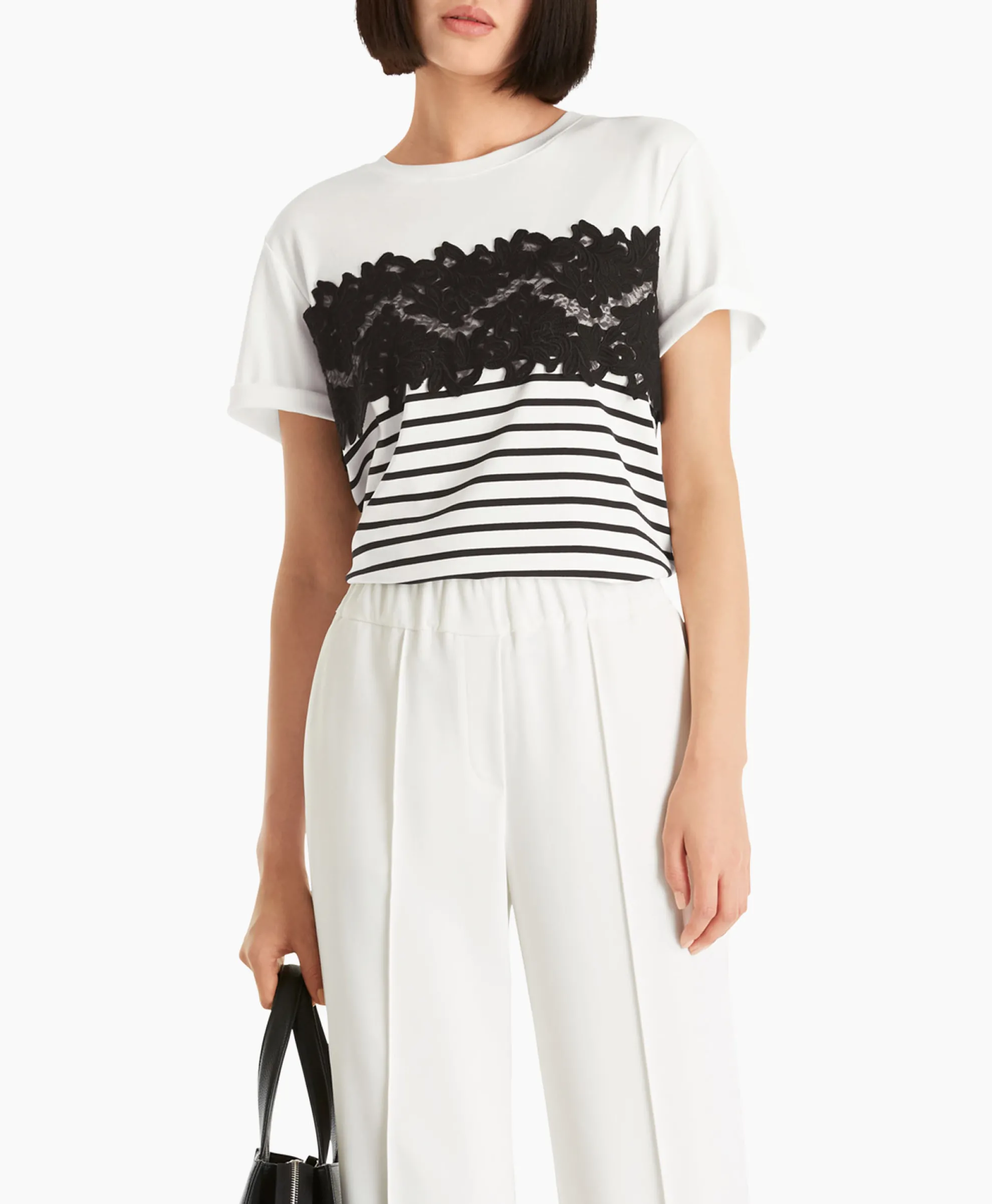 Marccain Collectie T-Shirt Wc 48.10 J16 Print + 2 Kleurig