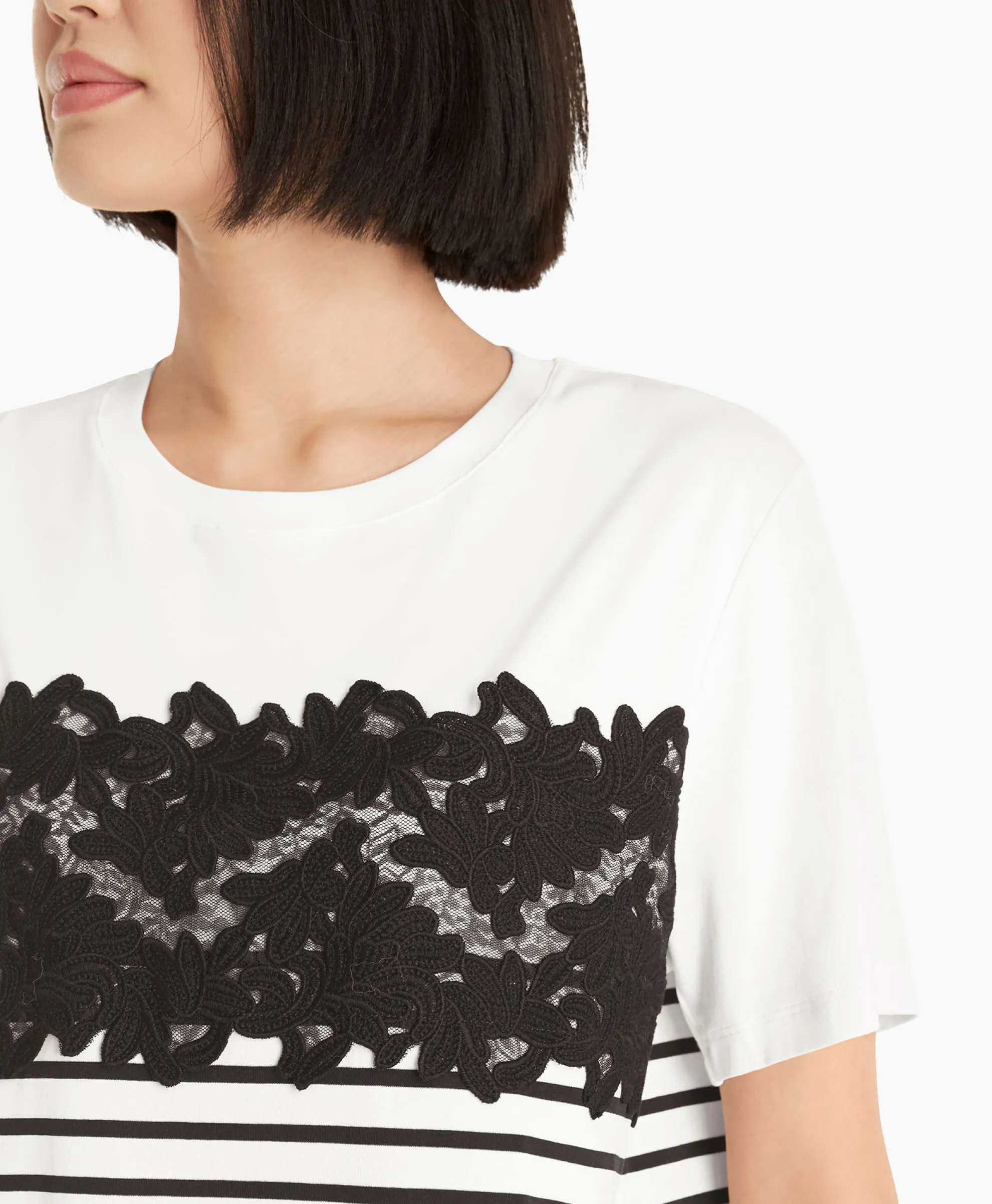 Marccain Collectie T-Shirt Wc 48.10 J16 Print + 2 Kleurig