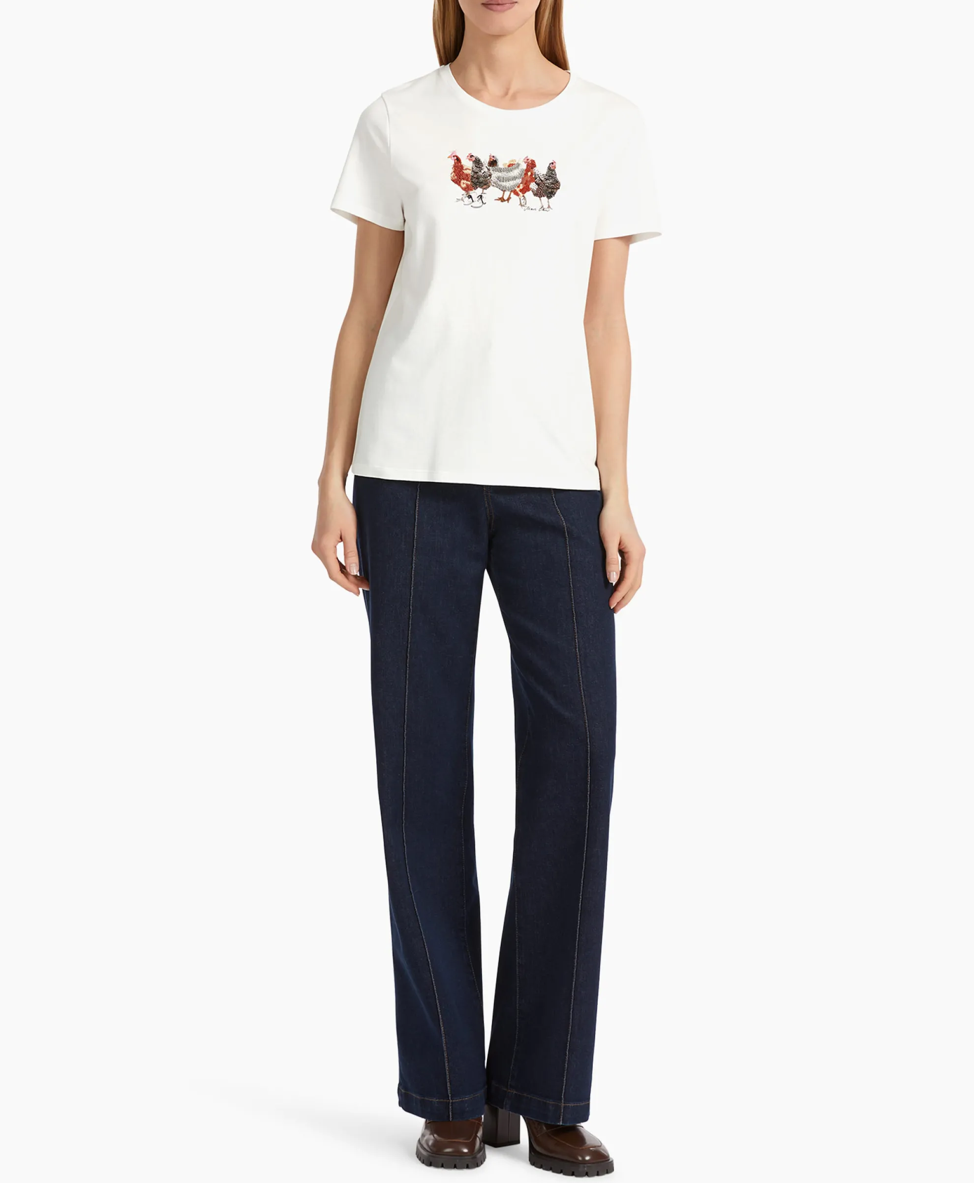 Marccain Collectie T-Shirt Vc 48.32 J66 Off White