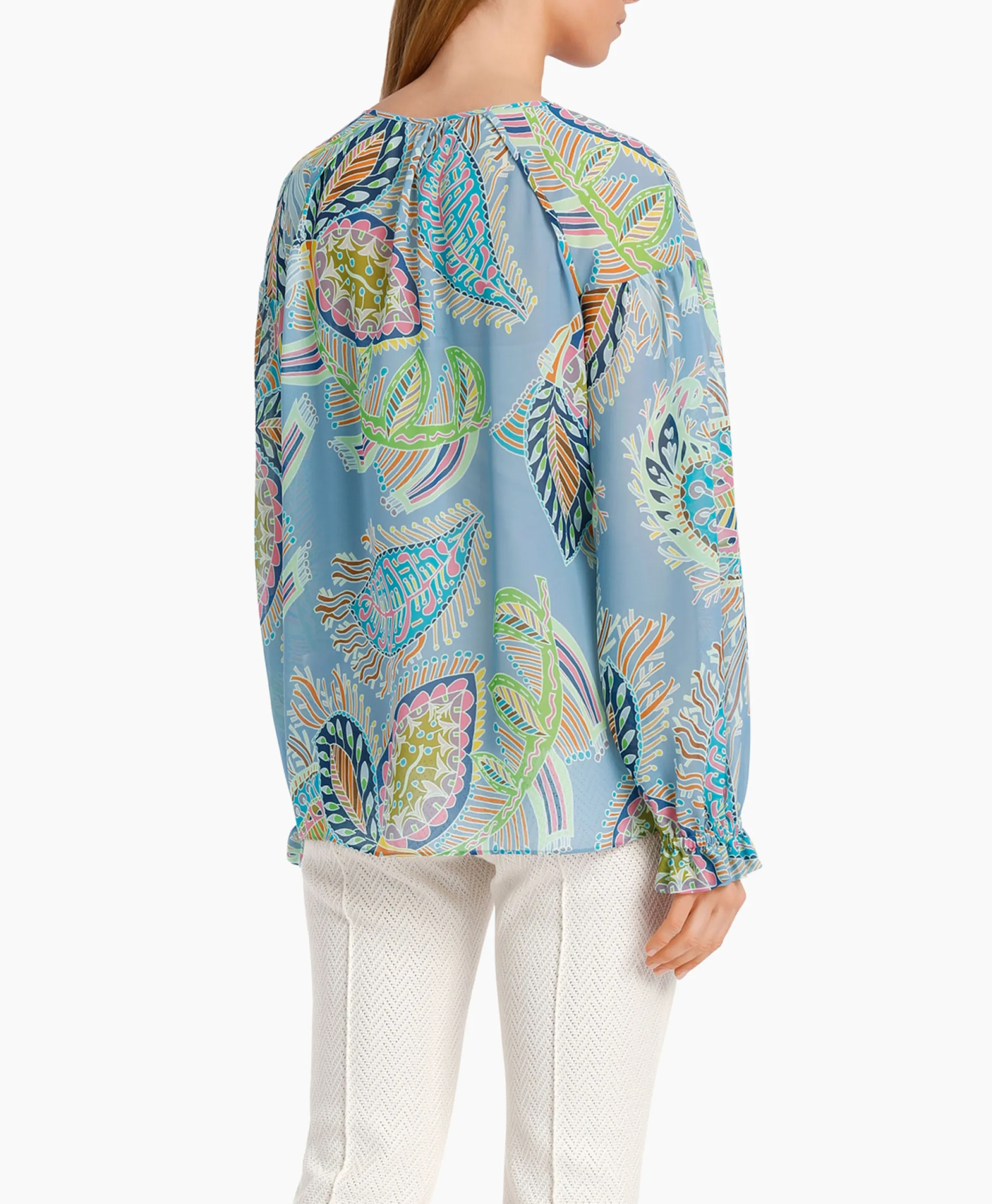 Marccain Collectie Blouse Wc 51.33 W74 Licht Blauw