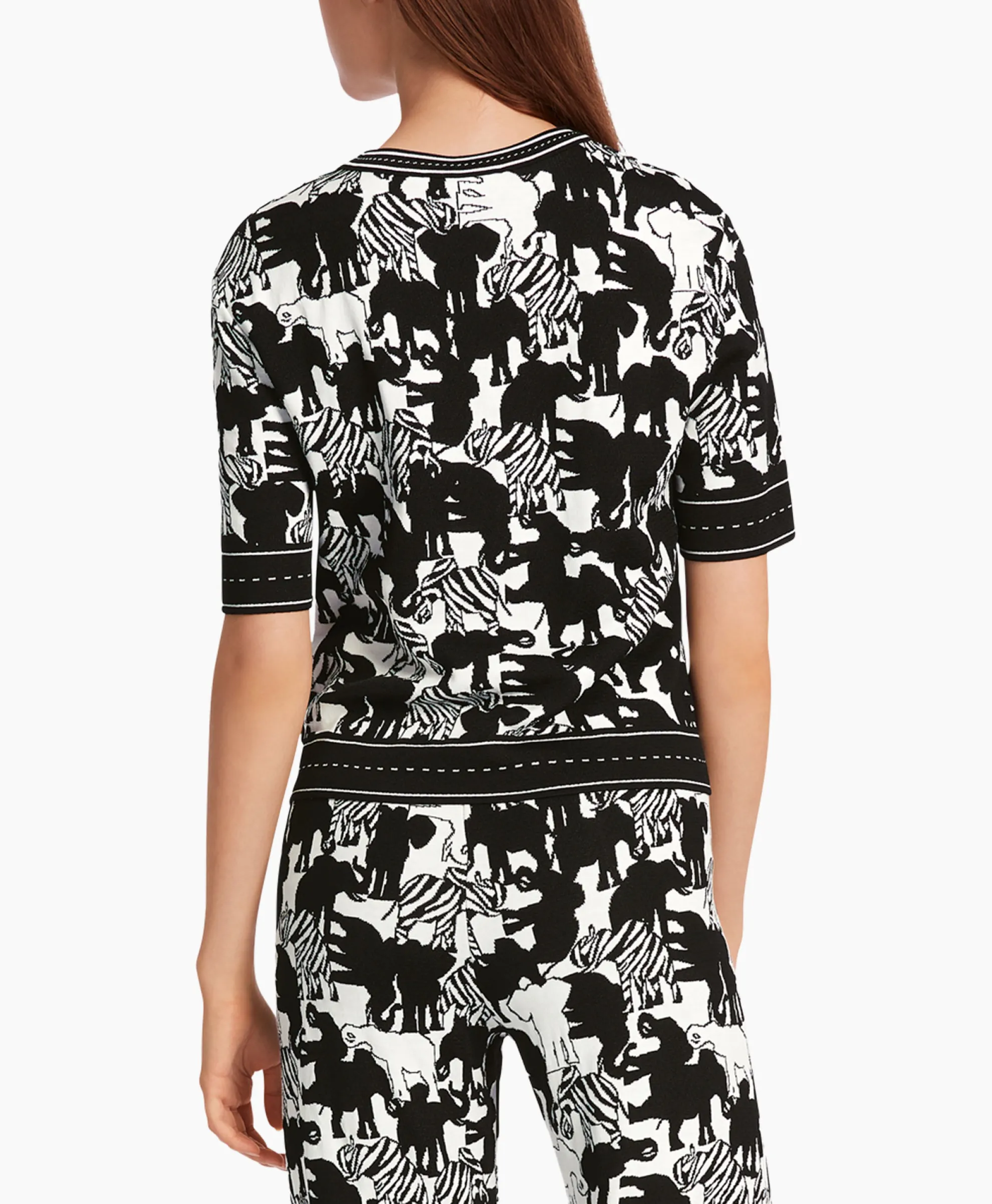 Marccain Collectie Pullover Wc 41.10 M03 Print + 2 Kleurig