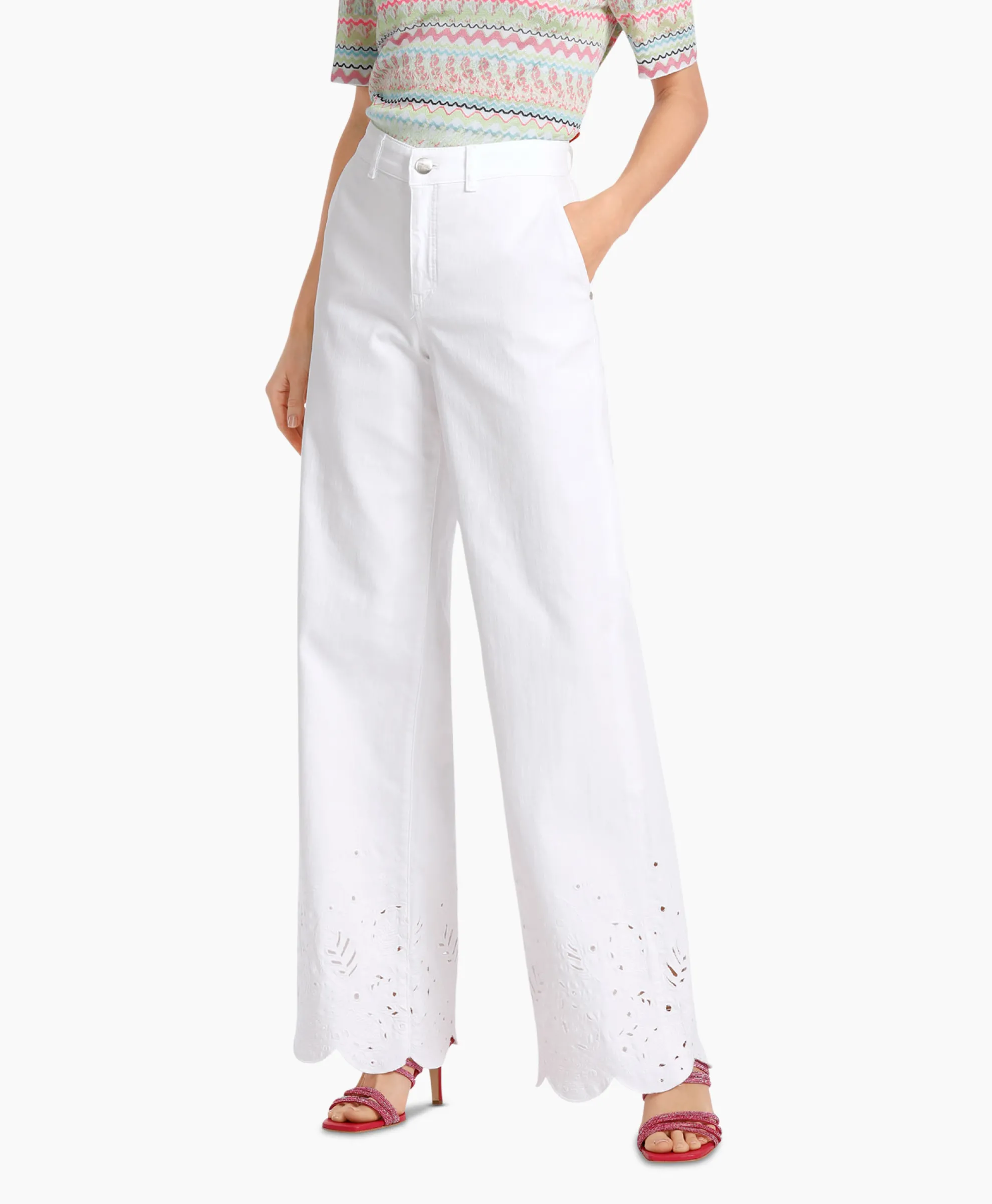 Marccain Collectie Jeans Wc 82.19 D64 Wit