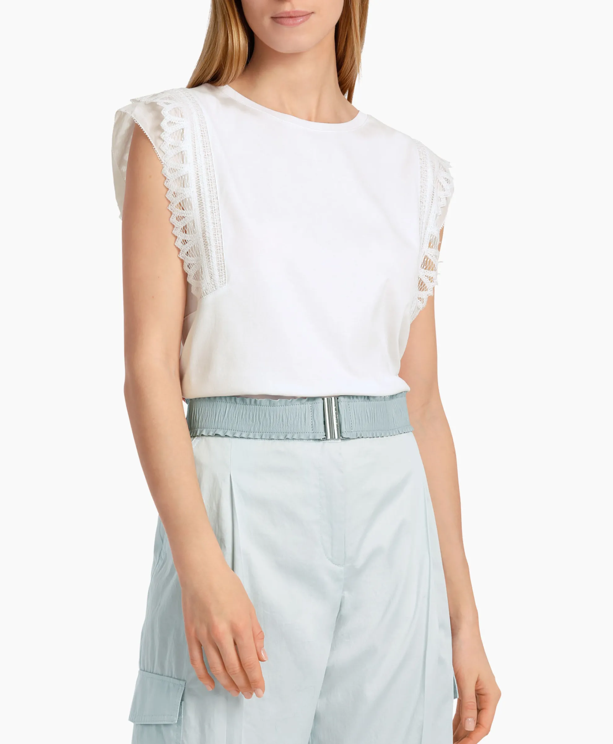 Marccain Collectie T-Shirt Wc 48.44 J14 Wit