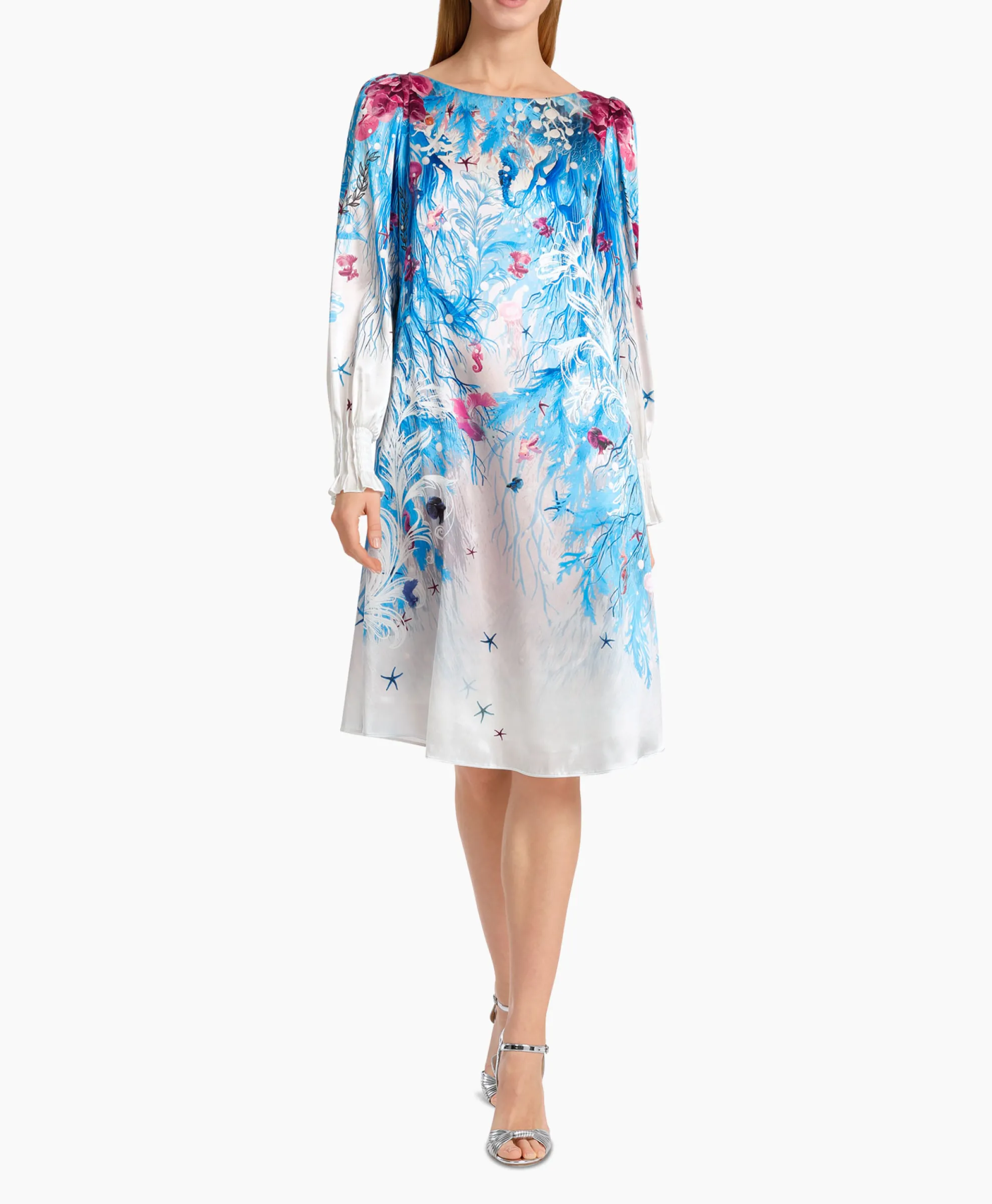 Marccain Collectie Jurk Wc 21.69 W89 Aqua