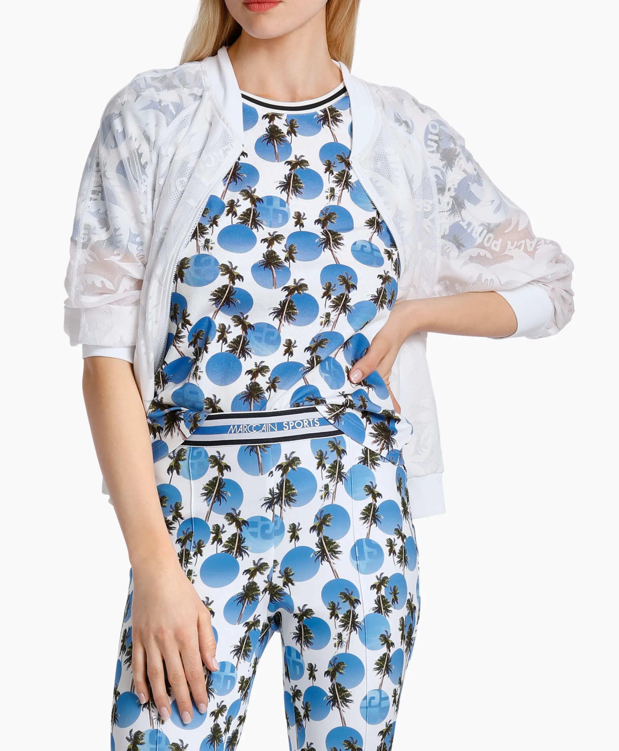 Marccain Sport T-Shirt Ws 48.75 J78 Donker Blauw