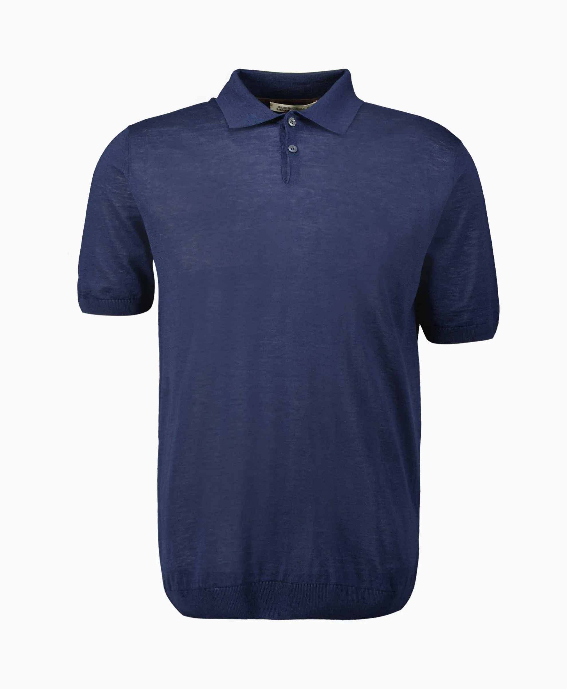 Maurizio Baldassari Polo Light Knitted Donker Blauw