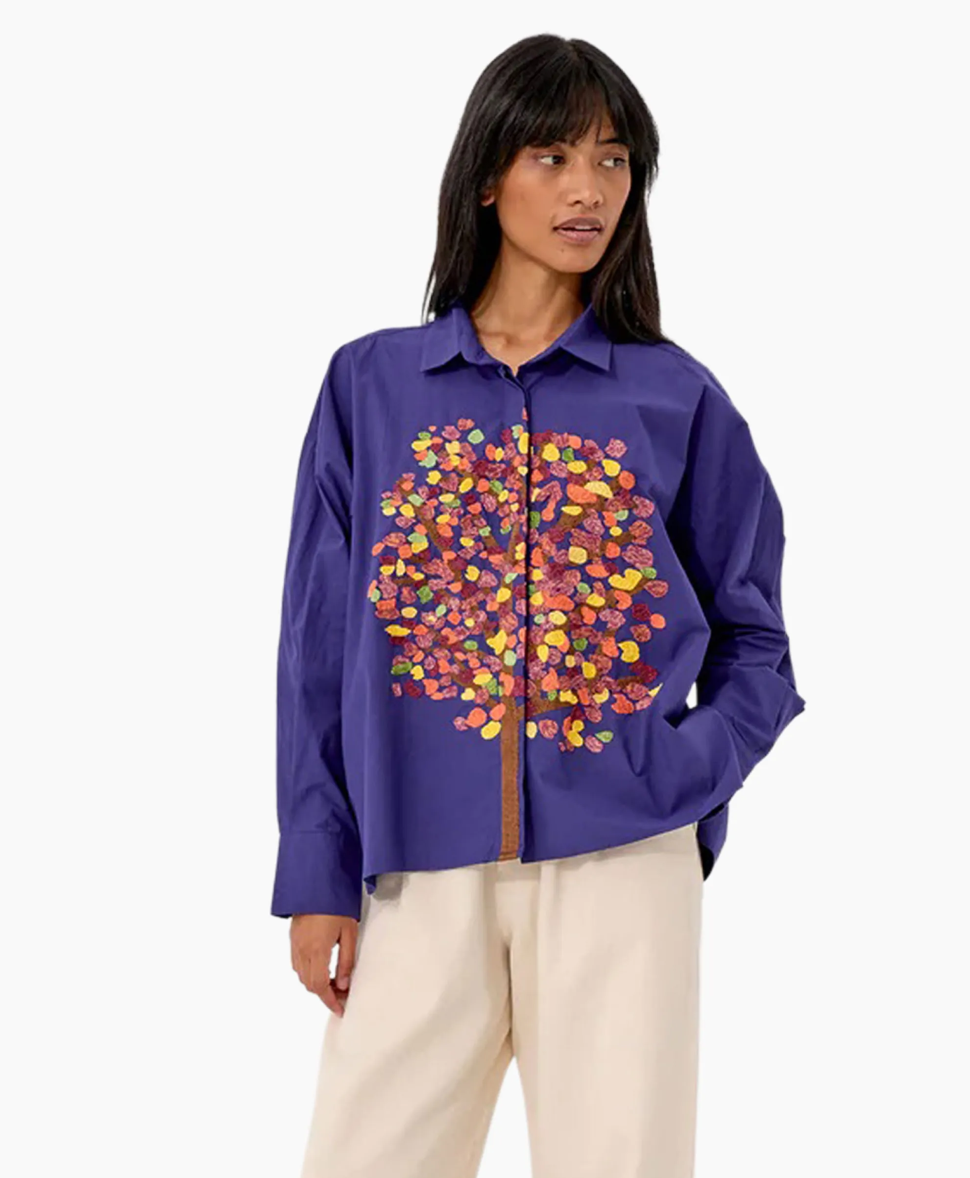 Mii Collection Mii Collection Blouse 51/Shirt Greta Blauw