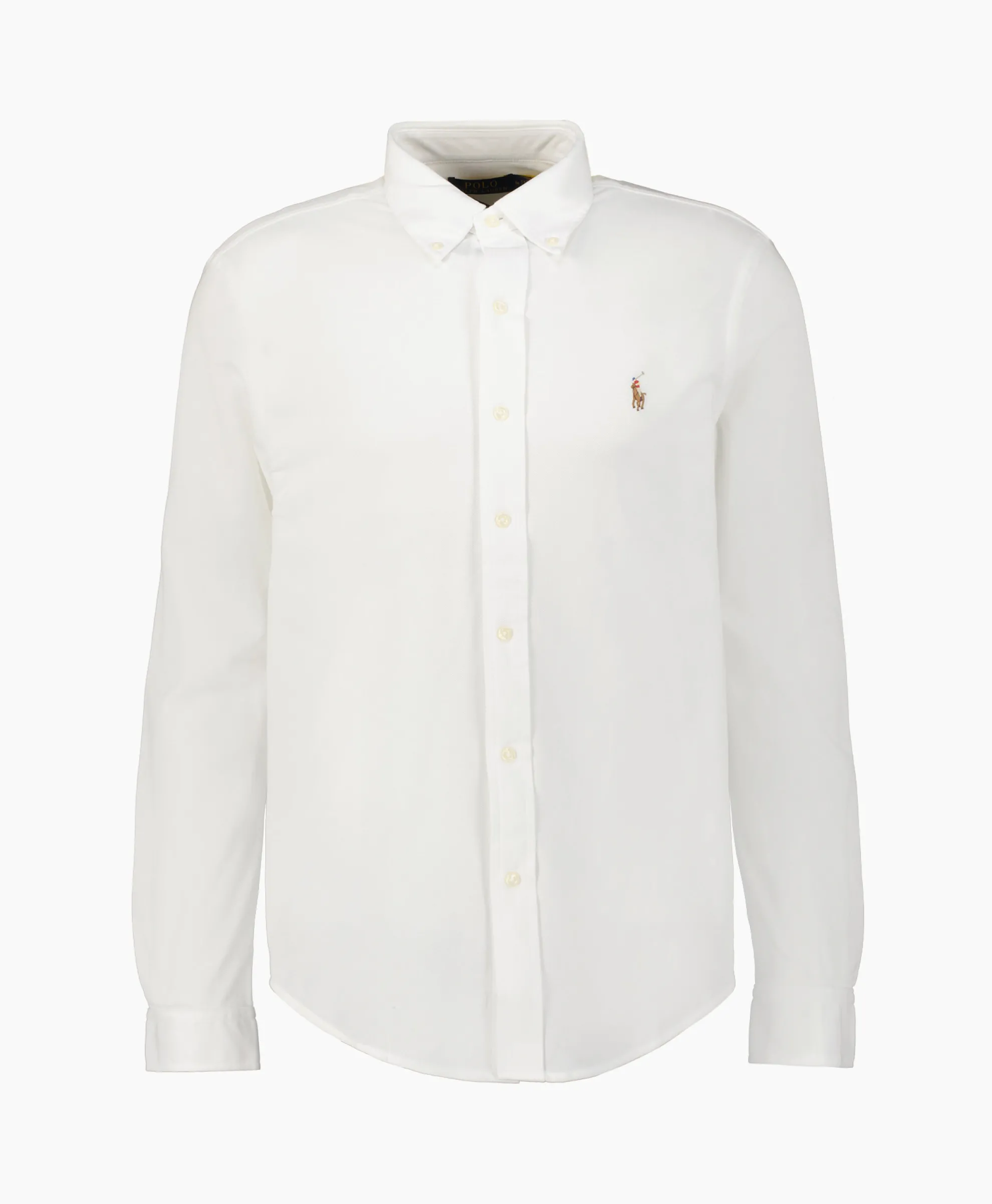 Ralph Lauren Overhemd Oxford Mesh Wit