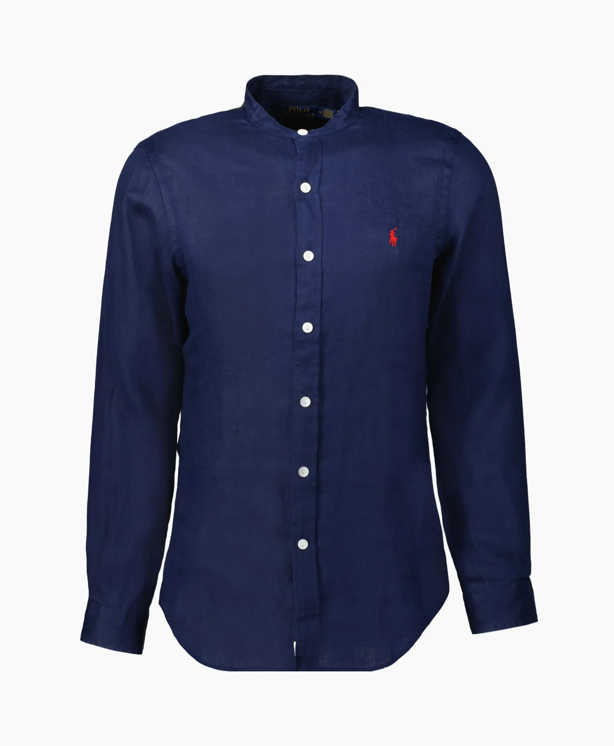 Ralph Lauren Overhemd Pd Linen Donker Blauw