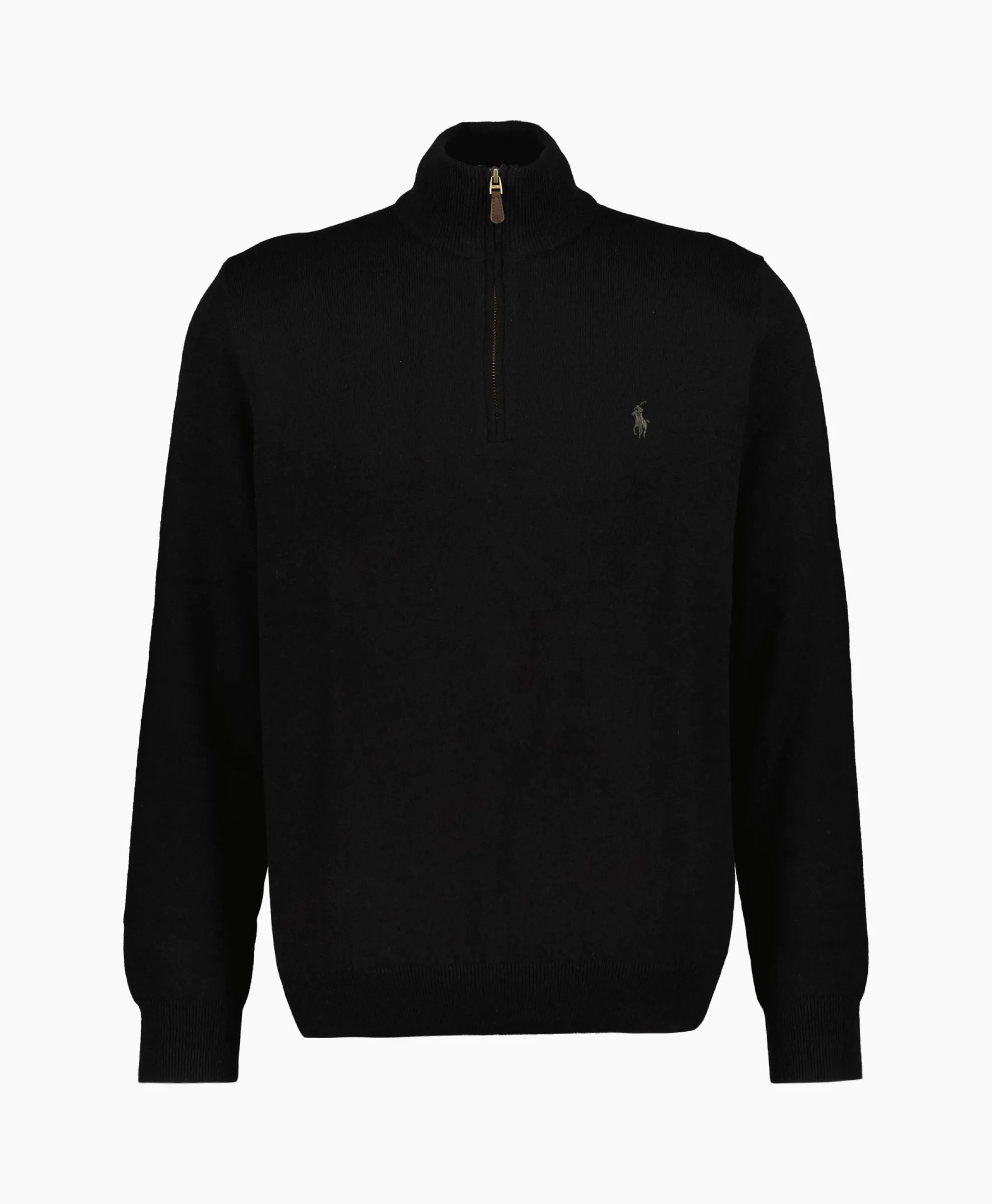 Ralph Lauren Pullover Kwart Zip Merino Zwart
