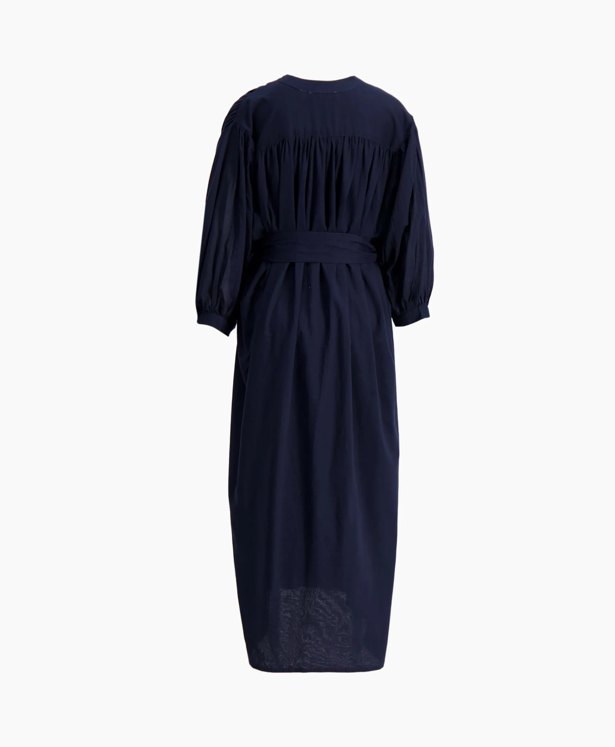 Sea Me Happy Maxi Jurk Balloon Long Double Layered Donker Blauw