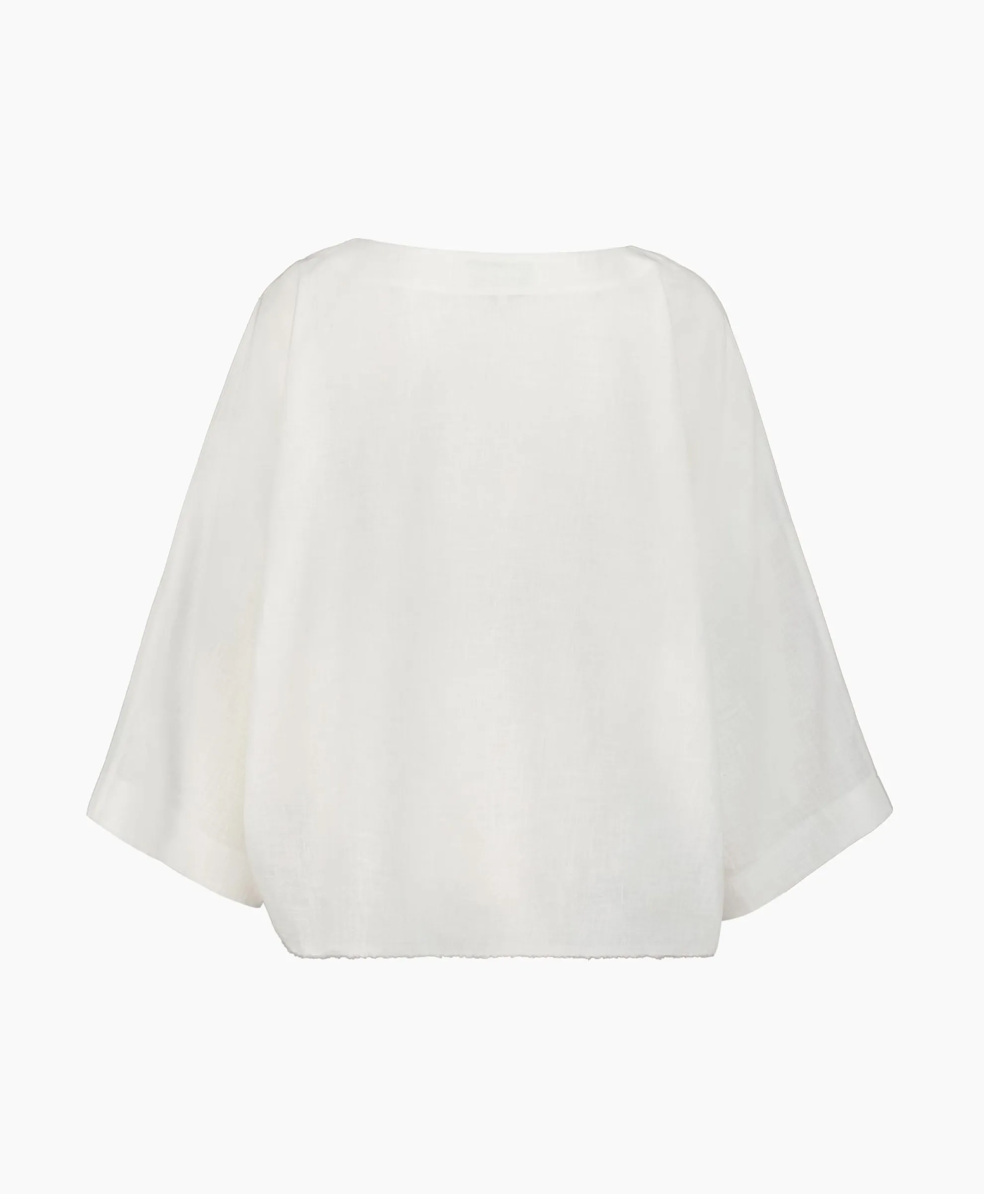 Sea Me Happy Top Moorea Linen Off White