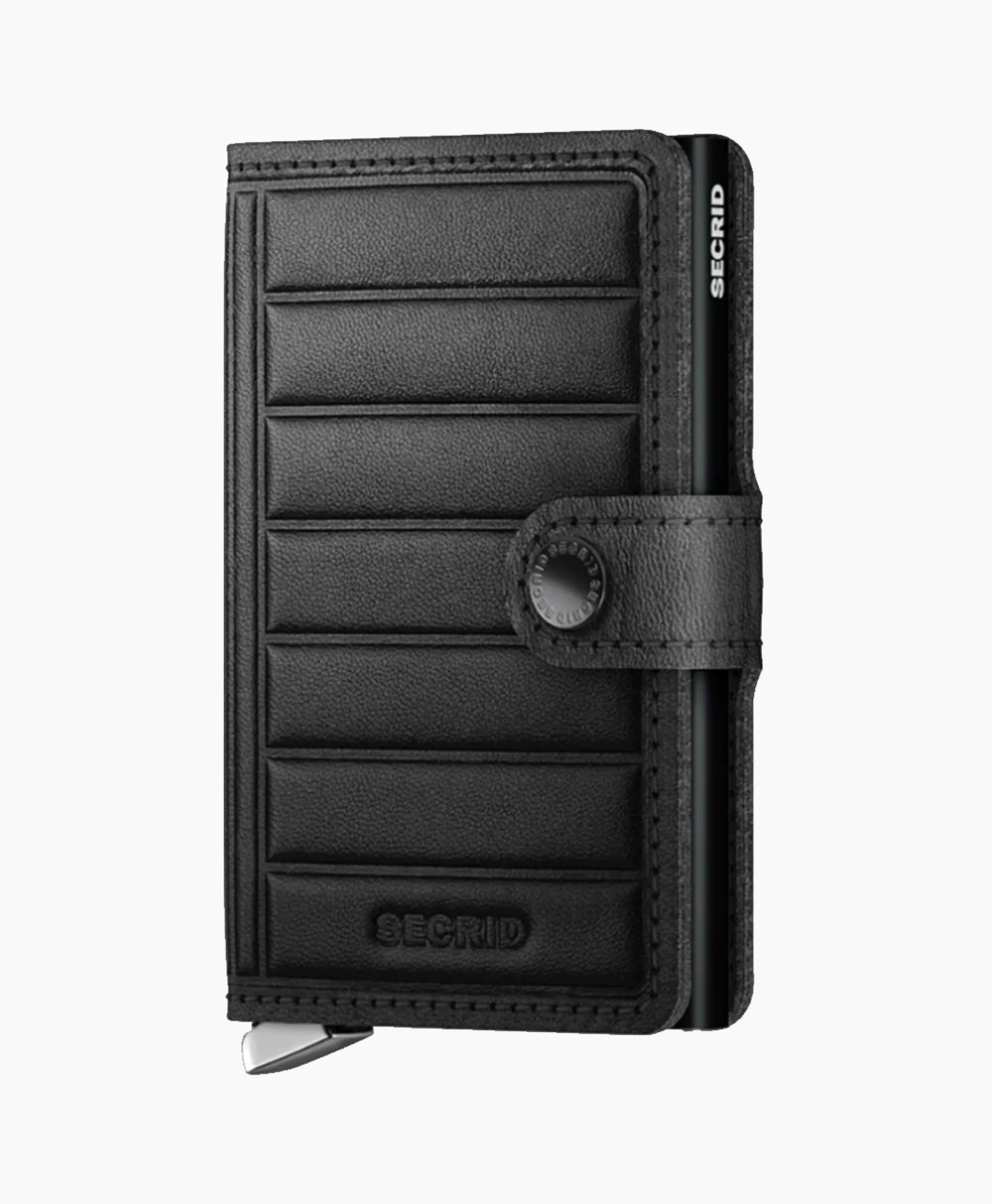 Secrid Portemonnee Premium Miniwallet Emboss Lines Black Zwart