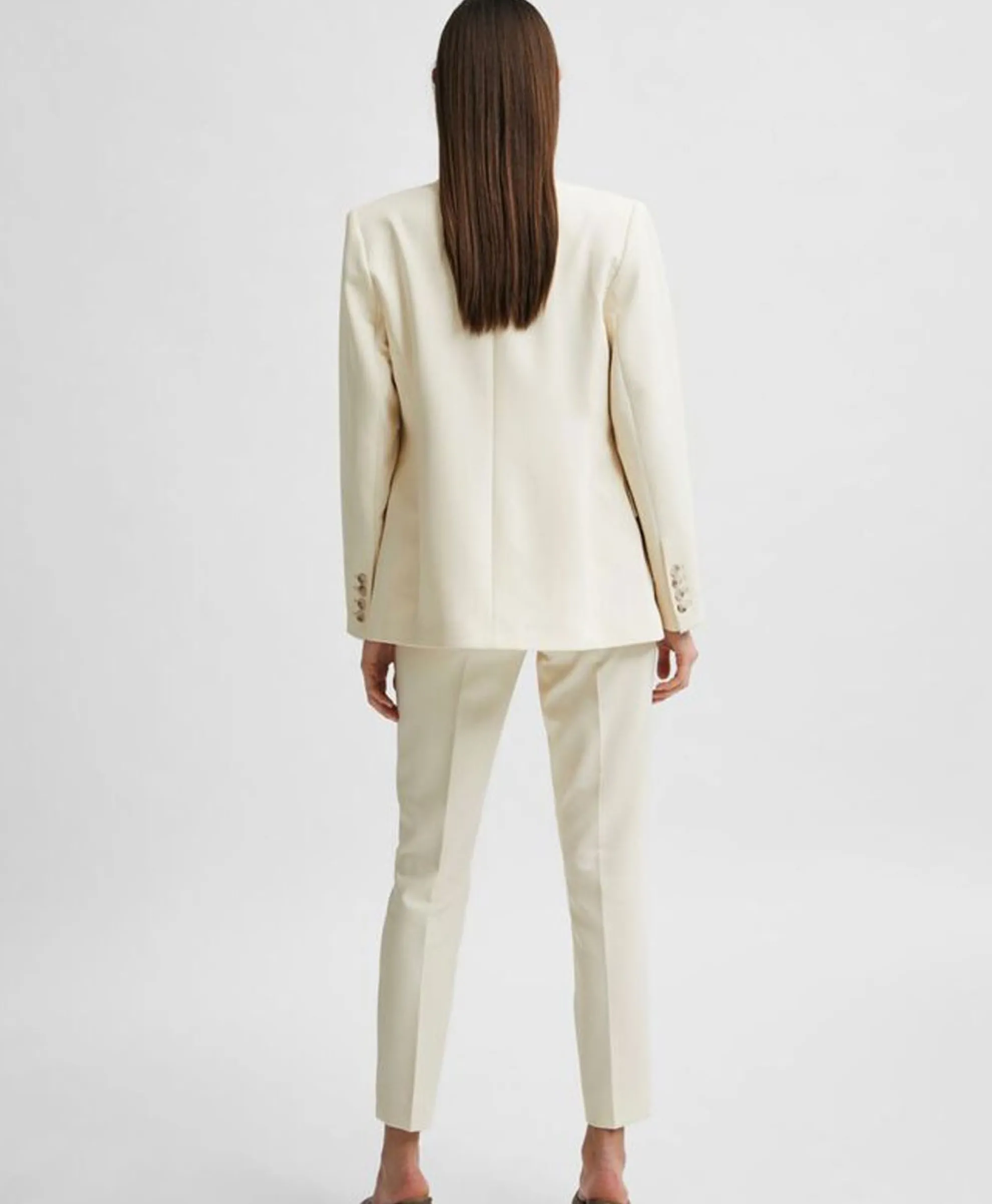 Selected Femme Selected Femme Jasje Rita Classic Blazer Birch B Off White