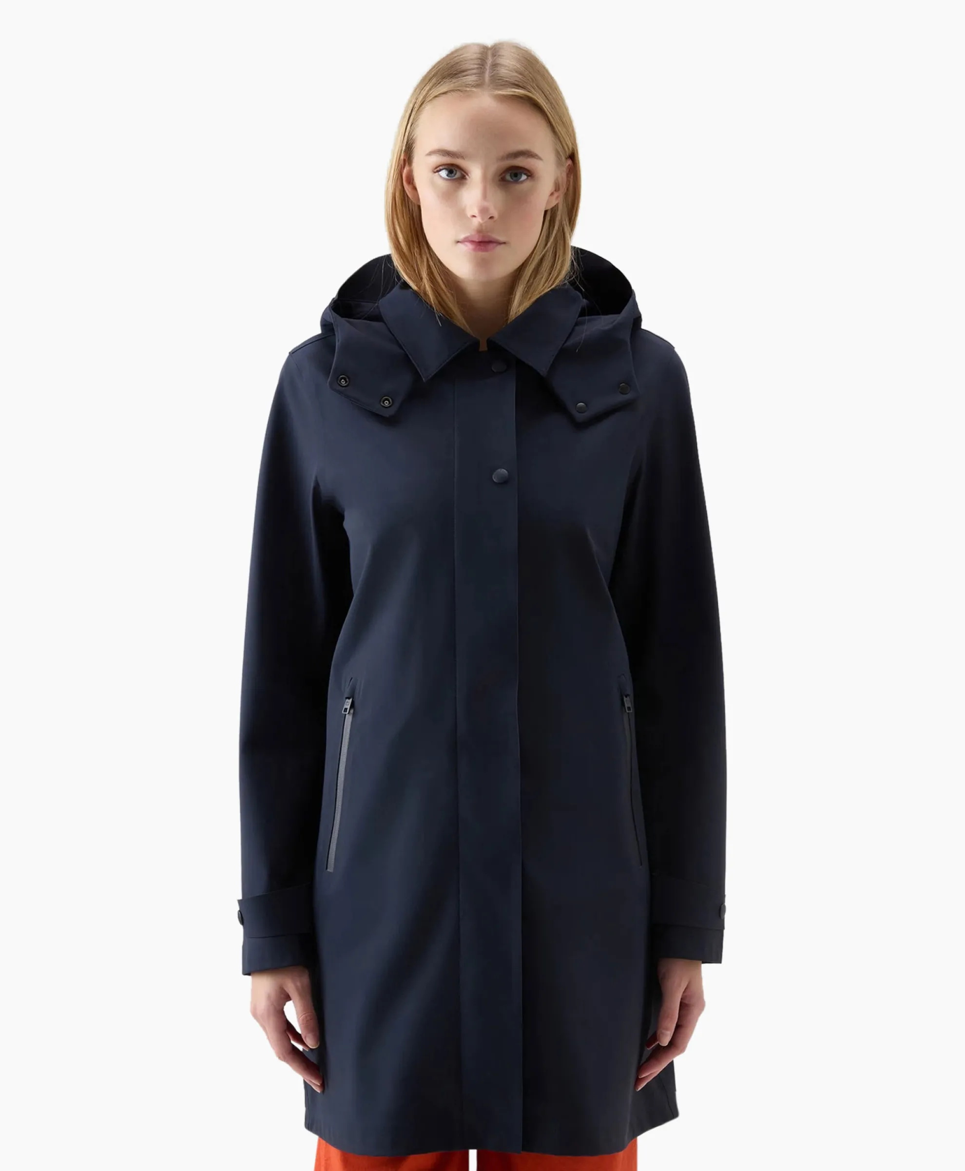 Woolrich Parka High Tech Bonded Donker Blauw
