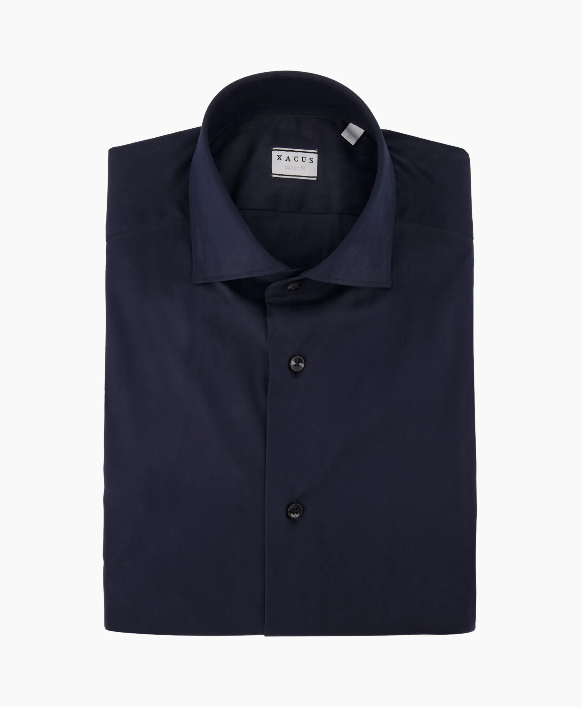 Xacus Tailor Fit Shirt Donker Blauw