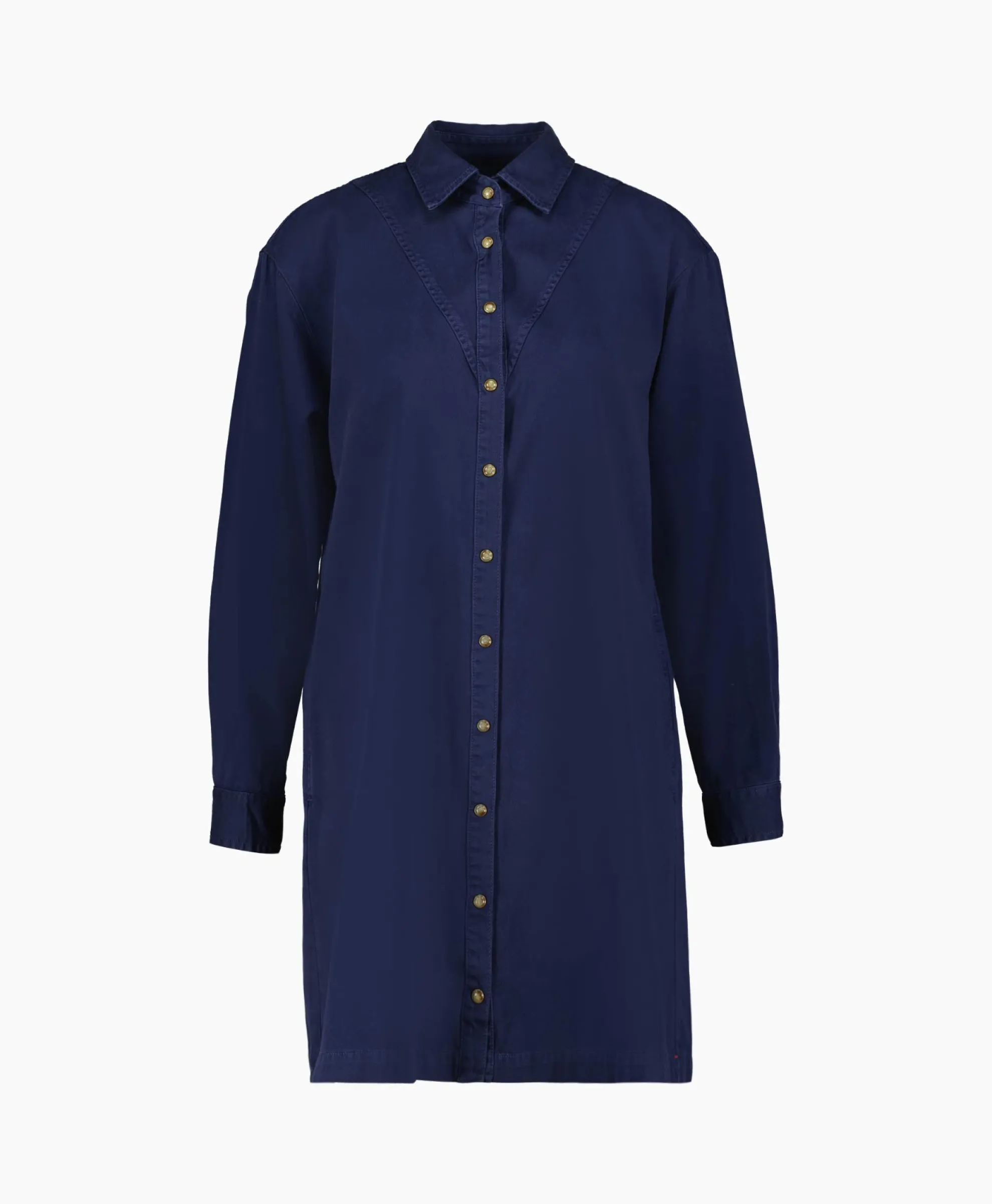 Xirena Mini Jurk Keegan Twill Blauw