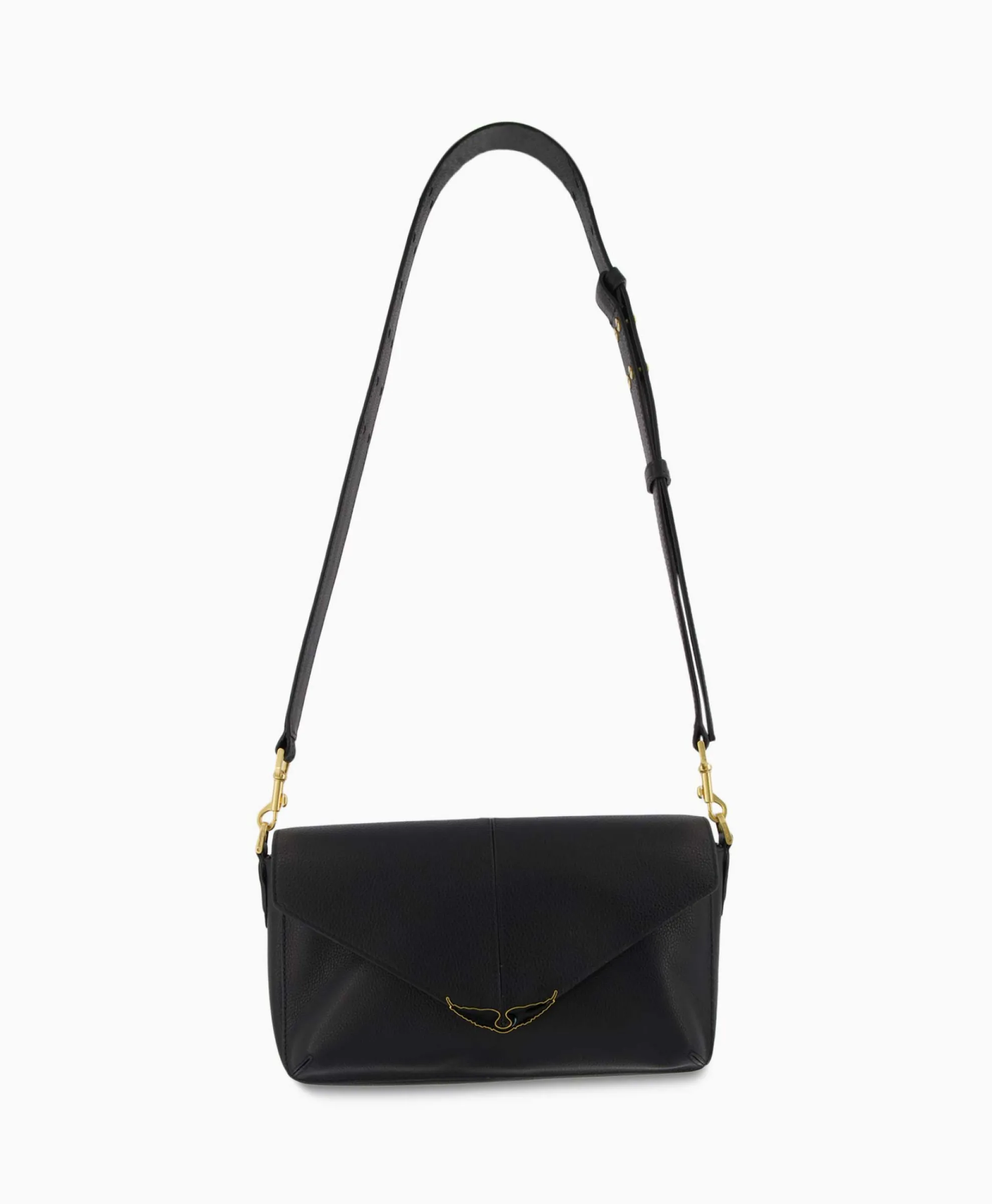 Zadig & Voltaire Crossbody Tas Borderline Daily Grained Leath Zwart