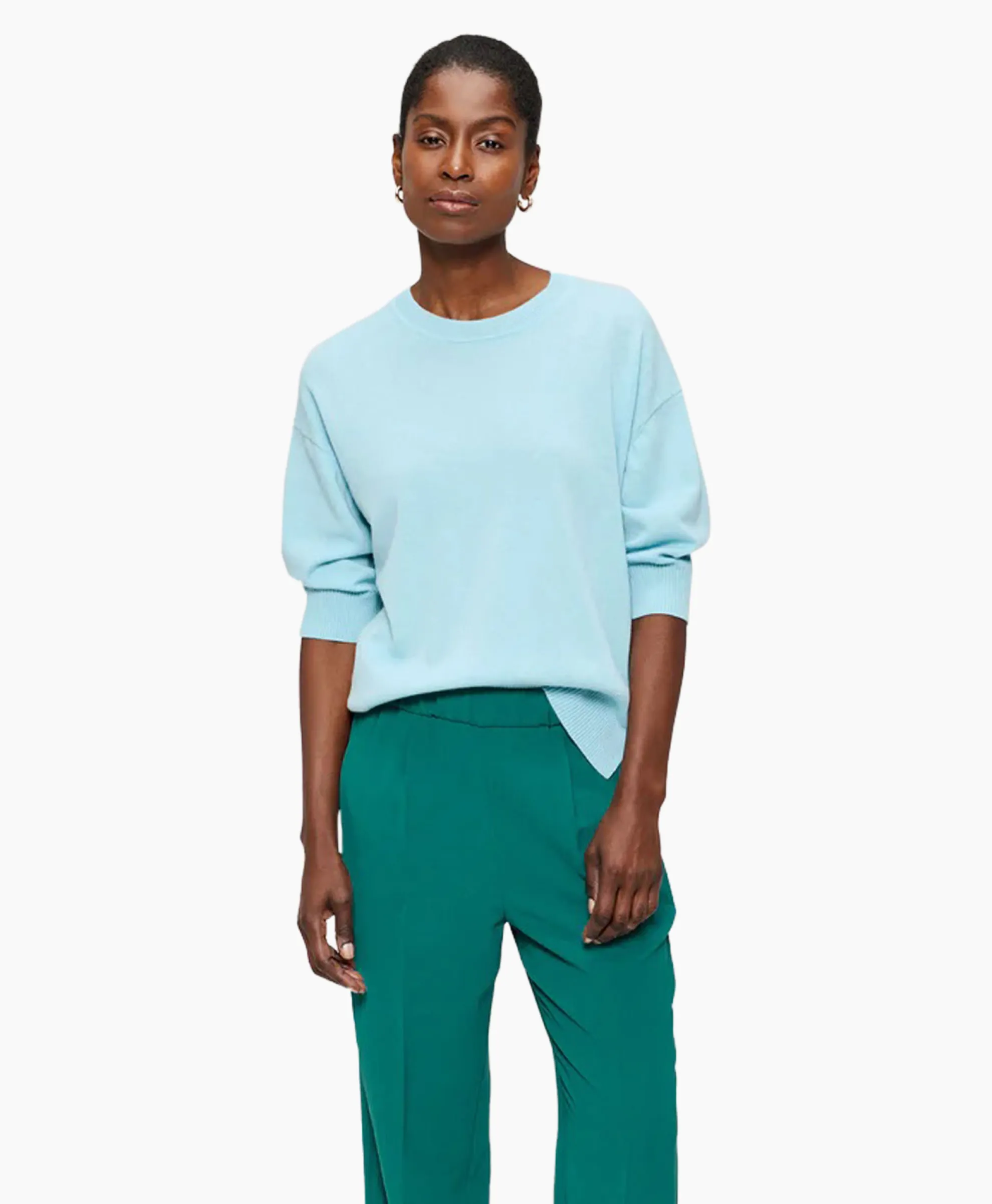 Zenggi Top Relaxed Short Sleeve Aqua